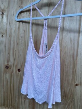 Abercrombie & Fitch Light Pink Sequin Crop Tank